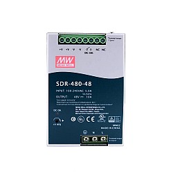 SDR-480-48 MEANWELL 480W 48VDC 10A 115/230VAC 단일 출력 산업용 DIN 레일(PFC 기능 포함)