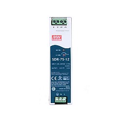 SDR-75-12 MEANWELL 75.6W 12VDC 6.3A 115/230VAC DIN 레일 전원 공급 장치