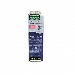 WDR-120-48 MEANWELL 120W 48VDC 2.5A 230/400VAC 울트라 와이드 입력 산업용 DIN 레일 전원 공급 장치