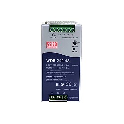 WDR-240-48 MEANWELL 240W 48VDC 5A 230/400VAC 울트라 와이드 입력 산업용 DIN 레일 전원 공급 장치