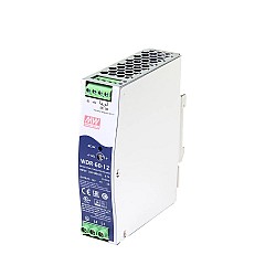 WDR-60-12 MEANWELL 60W 12VDC 5A 230/400VAC 초광폭 입력 산업용 DIN 레일 전원 공급 장치