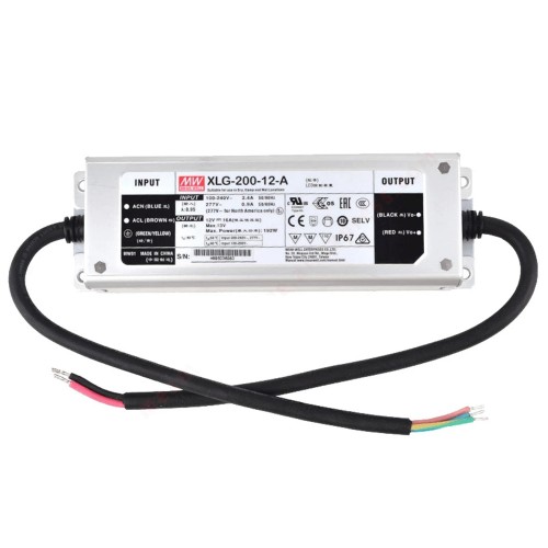 XLG-200-12-A MEANWELL 192W 12VDC 16A 115/230VAC 정전력 모드 LED 드라이버
