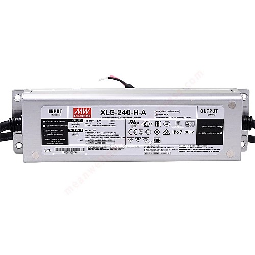 XLG-240-HA MEANWELL 239.6W 0.7A 115/230VAC 정전력 모드 LED 드라이버
