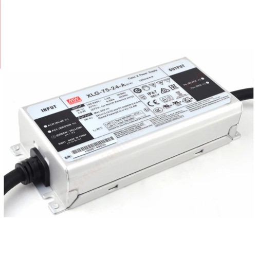 XLG-75-24-A MEANWELL 74.4W 24VDC 3.1A 115/230VAC 정전력 모드 LED 드라이버