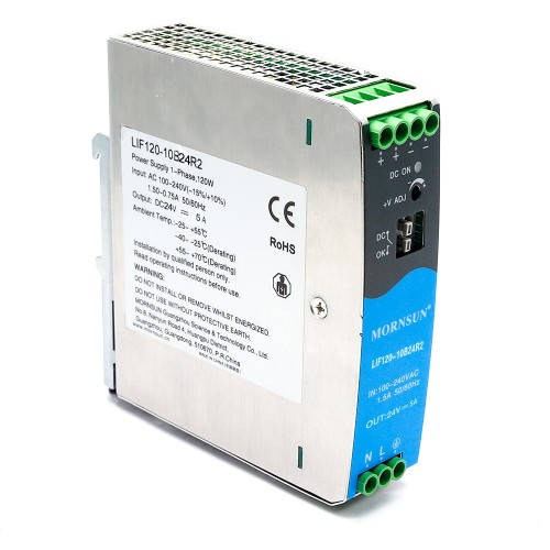 120W 55V 2.2A 85-264VAC/120-370VDC DIN 레일 PFC 기능을 갖춘 스위칭 전원 공급 장치