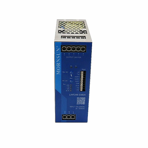 240W 24V 10.0A 85-277VAC/120-390VDC DIN 레일 PFC 기능을 갖춘 스위칭 전원 공급 장치