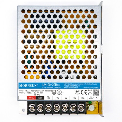 100W 24V 4.5A 165-264VAC/200-370VDC 스위칭 전원 공급 장치