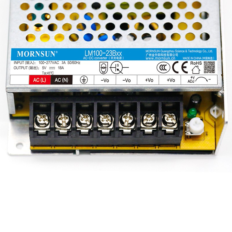 100W 24V 4.5A 85-305VAC/120-430VDC 스위칭 전원 공급 장치