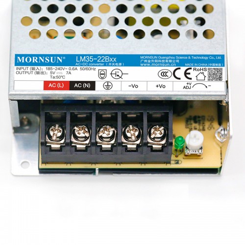 35W 5V 7.0A 165-264VAC/180-370VDC 스위칭 전원 공급 장치