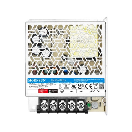 50W 48V 1.1A 85-264VAC/120-370VDC 스위칭 전원 공급 장치