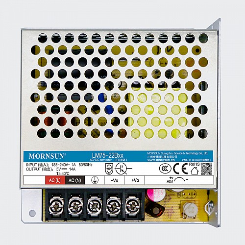 75W 24V 3.2A 165-264VAC/200-370VDC 스위칭 전원 공급 장치