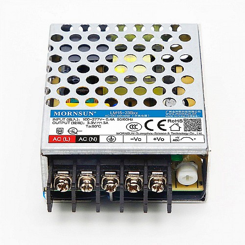 15W 3.3V 3.0A 85-305VAC/120-430VDC 스위칭 전원 공급 장치
