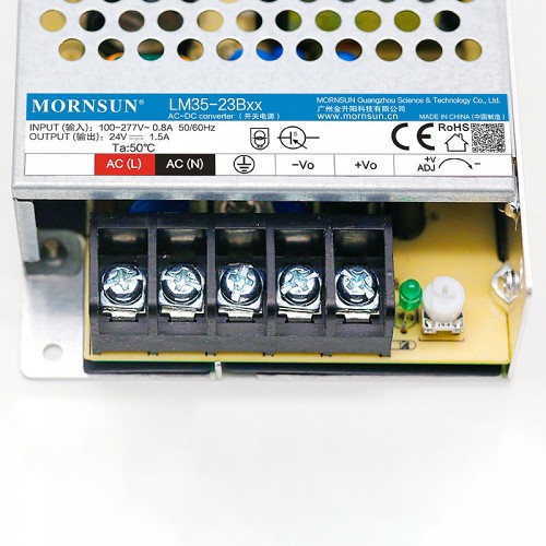35W 24V 1.5A 85-305VAC/120-430VDC 스위칭 전원 공급 장치