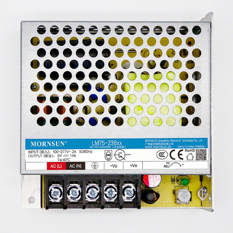 75W 55V 1.36A 85-305VAC/120-430VDC 스위칭 전원 공급 장치