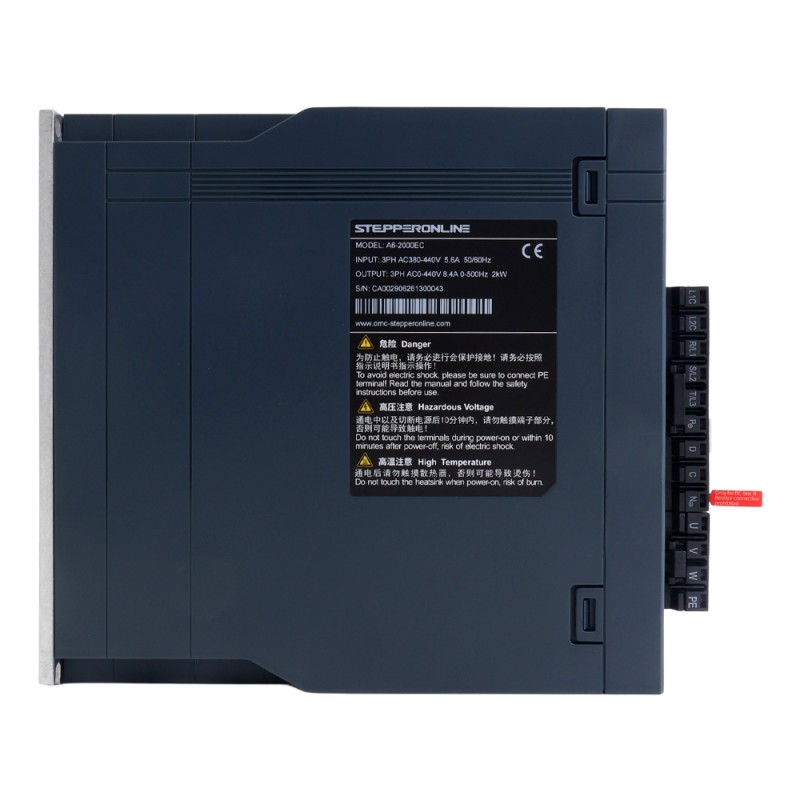 A6H 시리즈 1800W EtherCAT AC 서보 모터 키트 1500rpm 11.50Nm 브레이크 포함 17비트 앱솔루트 엔코더 IP67 - A6H-EC1800H3B1-M17 | StepperOnline