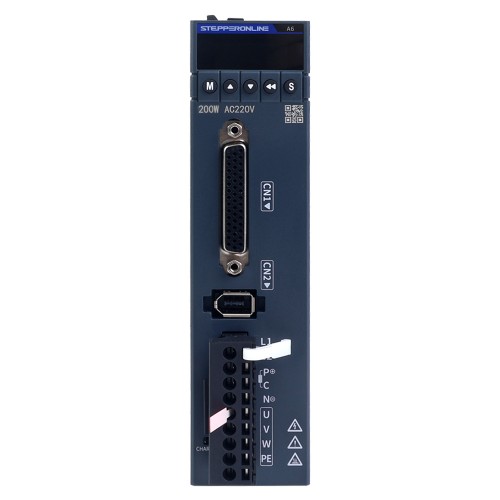 A6 시리즈 100W RS485 AC 서보 모터 키트 3000rpm 0.32Nm 17비트 절대 인코더 IP67 - A6-RS100L2A1-M17 | StepperOnline