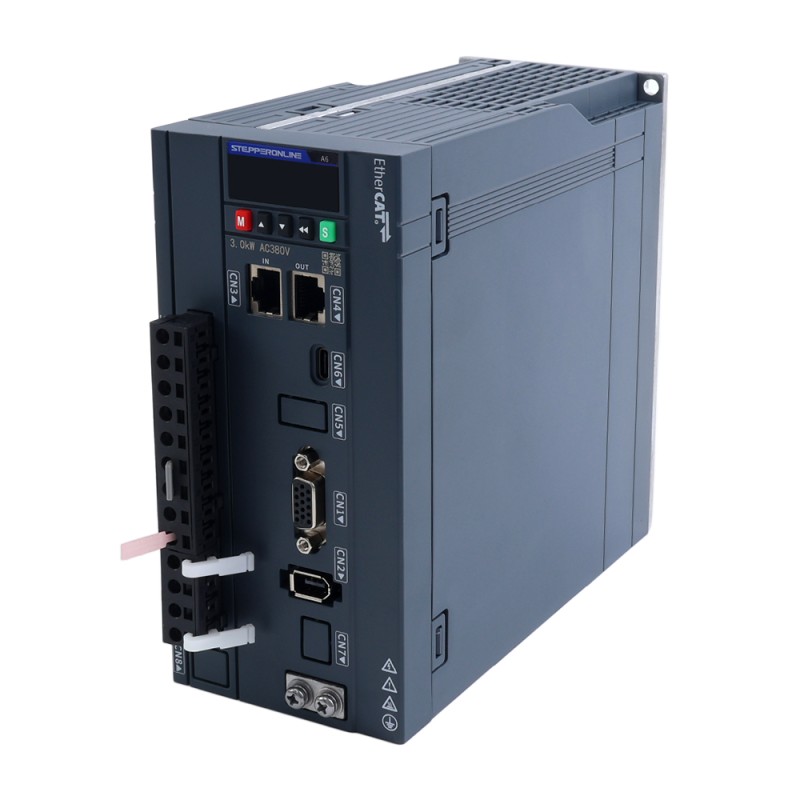 A6H 시리즈 2900W EtherCAT AC 서보 모터 키트 1500rpm 18.60Nm 17비트 앱솔루트 엔코더 IP67 - A6H-EC2900H3A1-M17 | StepperOnline