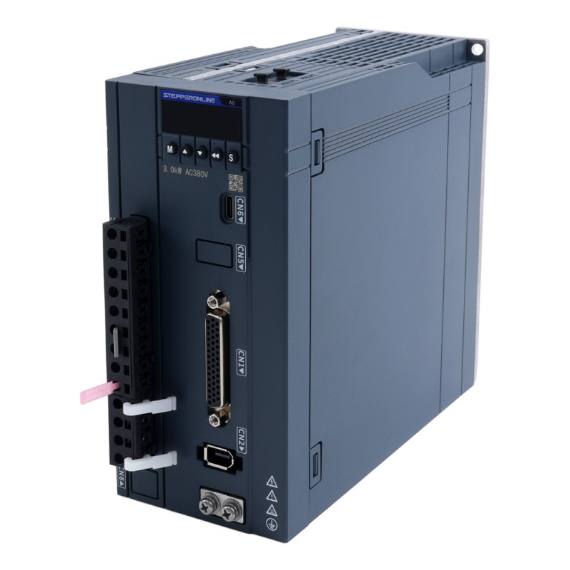 A6H 시리즈 2900W RS485 AC 서보 모터 키트 1500rpm 18.60Nm 17비트 앱솔루트 엔코더 IP67 - A6H-RS2900H3A1-M17 | StepperOnline