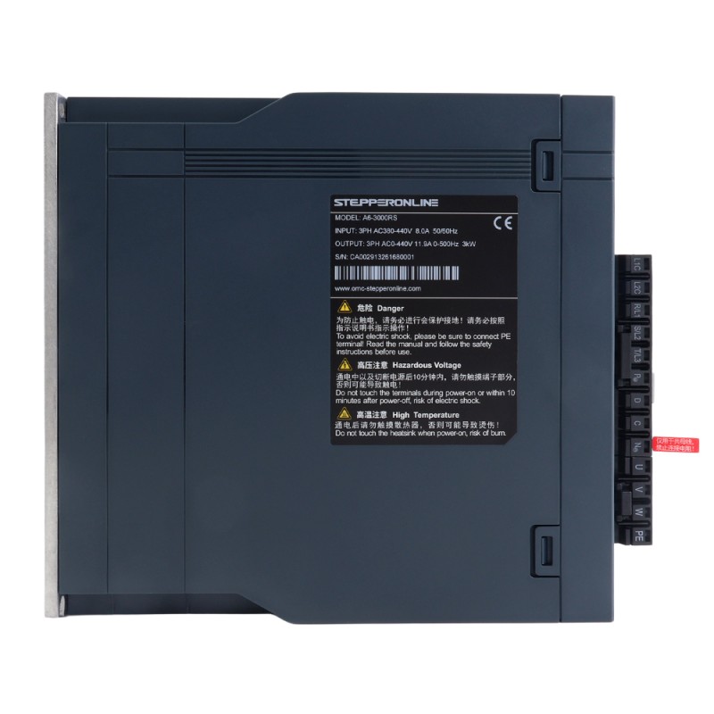 A6H 시리즈 2900W RS485 AC 서보 모터 키트 1500rpm 18.60Nm 17비트 앱솔루트 엔코더 IP67 - A6H-RS2900H3A1-M17 | StepperOnline