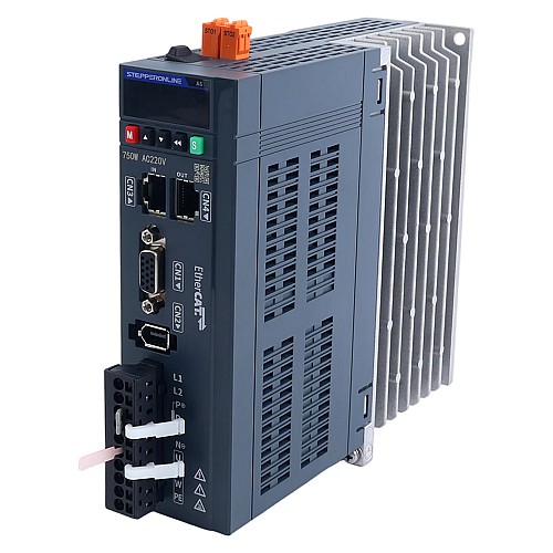A6 시리즈 750W STO Safe Torque Off EtherCAT AC 서보 모터 키트 3000rpm 2.39Nm 17비트 절대형 엔코더 IP67 - A6-EC750H2A1-M17-STO | StepperOnline