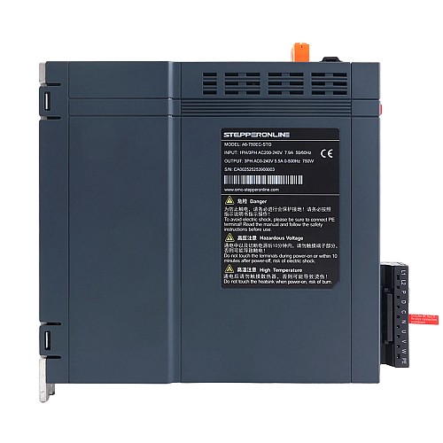 A6 시리즈 750W STO Safe Torque Off EtherCAT AC 서보 모터 키트 3000rpm 2.39Nm 17비트 절대형 엔코더 IP67 - A6-EC750H2A1-M17-STO | StepperOnline