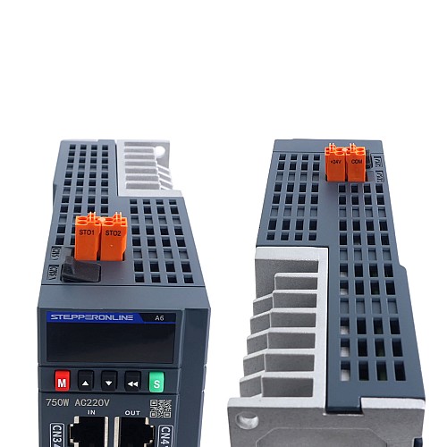 A6 시리즈 750W STO Safe Torque Off EtherCAT AC 서보 모터 키트 3000rpm 2.39Nm 17비트 절대형 엔코더 IP67 - A6-EC750H2A1-M17-STO | StepperOnline