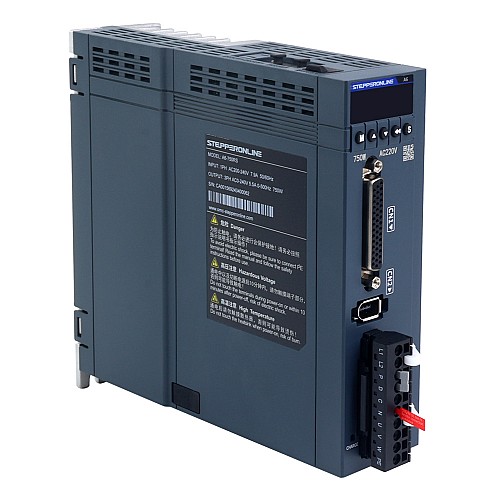 A6 시리즈 750W RS485 AC 서보 모터 키트 3000rpm 2.39Nm 브레이크 포함 17비트 절대 인코더 IP67 - A6-RS750H2B1-M17 | StepperOnline