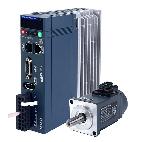 A6 시리즈 100W EtherCAT AC 서보 모터 키트 3000rpm 0.32Nm 17비트 절대 인코더 IP67 - A6-EC100L2A1-M17 | StepperOnline A6 시리즈 100W EtherCAT AC 서보 모터 키트 3000rpm 0.32Nm 17비트 절대 인코더 IP67 - A6-EC100L2A1-M17 | StepperOnline
