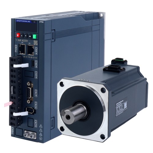 A6 시리즈 1000W PROFINET AC 서보 모터 키트 3000rpm 3.18Nm 브레이크 포함 17비트 절대 인코더 IP67 - A6-PN1000H2B1-M17 | StepperOnline