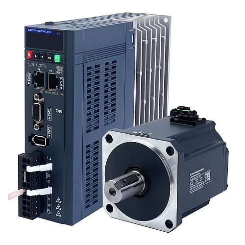 A6 시리즈 750W PROFINET AC 서보 모터 키트 3000rpm 2.39Nm 17비트 절대 인코더 IP67 - A6-PN750H2A1-M17 | StepperOnline