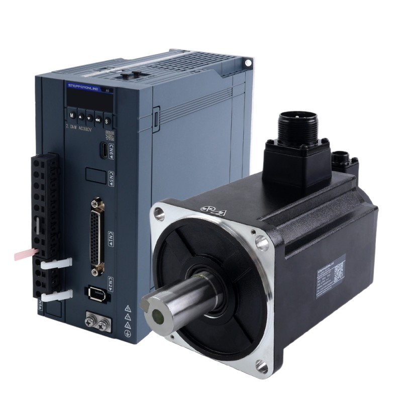 A6 시리즈 2000W RS485 AC 서보 모터 키트 3000rpm 6.37Nm 17비트 앱솔루트 엔코더 IP67 - A6-RS2000H3A1-M17 | StepperOnline
