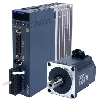 중고 제품 – 중국 재고 - A6 시리즈 400W RS485 AC 서보 모터 키트 3000rpm 1.27Nm 17비트 절대 인코더 IP67