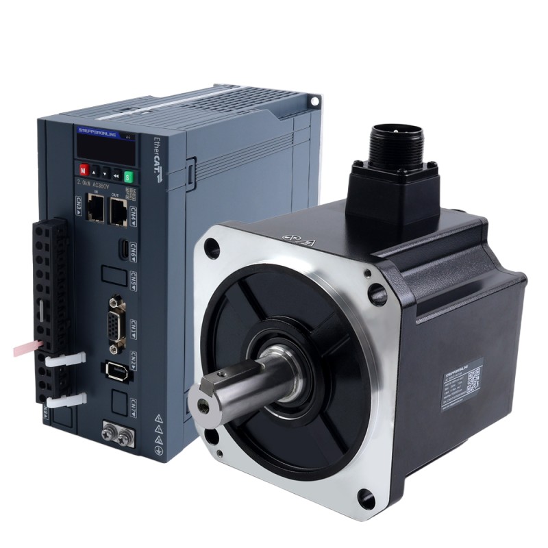 A6H 시리즈 1800W EtherCAT AC 서보 모터 키트 1500rpm 11.50Nm 17비트 앱솔루트 엔코더 IP67 - A6H-EC1800H3A1-M17 | StepperOnline