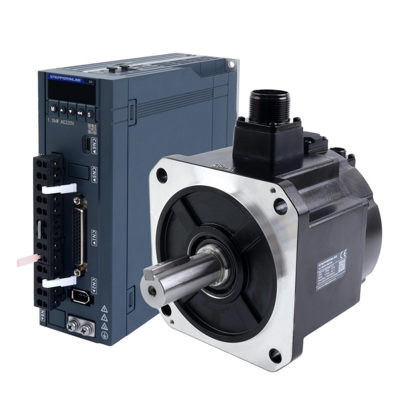 A6H 시리즈 850W RS485 AC 서보 모터 키트 1500rpm 5.39Nm 브레이크 포함 17비트 앱솔루트 엔코더 IP67 - A6H-RS850H2B1-M17 | StepperOnline