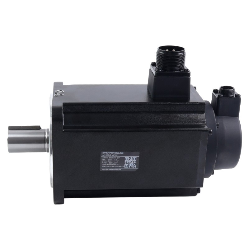 A6 시리즈 2500W RS485 AC 서보 모터 키트 3000rpm 7.96Nm 17비트 앱솔루트 엔코더 IP67 - A6-RS2500H3A1-M17 | StepperOnline
