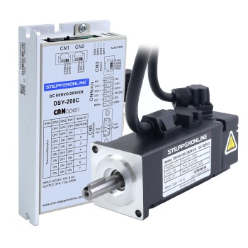 DSY 시리즈 100W CANopen DC 서보 모터 24-70VDC 0.318Nm 브레이크 포함 3000rpm 17-비트 증분형 엔코더 IP65