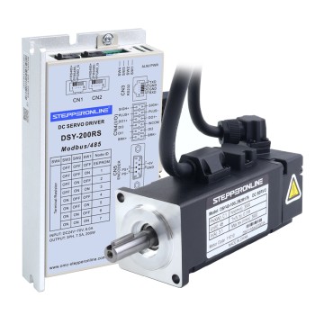 DSY 시리즈 100W RS485 DC 서보 모터 24-70VDC 0.318Nm w/ 브레이크 3000rpm 17비트 증분형 인코더 IP65