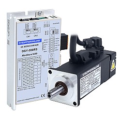 DSY 시리즈 100W RS485 DC 서보 모터 24-70VDC 0.318Nm w/ 브레이크 3000rpm 17비트 증분형 인코더 IP65