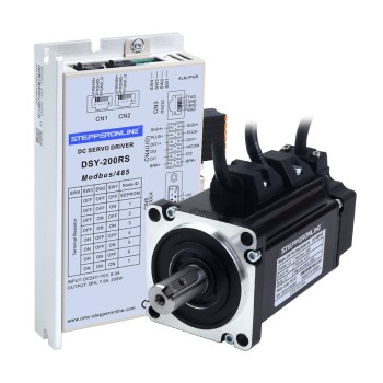 DSY 시리즈 200W RS485 DC 서보 모터 24-70VDC 0.637Nm w/ 브레이크 3000rpm 17비트 증분형 인코더 IP65