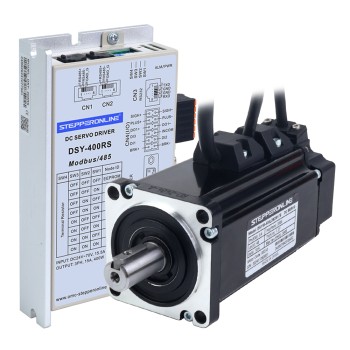 중고 제품 – 중국 재고 - DSY 시리즈 400W RS485 DC 서보 모터 24-70VDC 1.27Nm w/ 브레이크 3000rpm 17비트 증분형 인코더 IP65