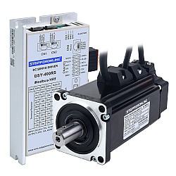 DSY 시리즈 400W RS485 DC 서보 모터 24-70VDC 1.27Nm w/ 브레이크 3000rpm 17비트 증분형 인코더 IP65