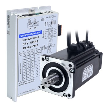 DSY 시리즈 750W RS485 DC 서보 모터 24-70VDC 2.39Nm w/ 브레이크 3000rpm 17비트 증분형 인코더 IP65