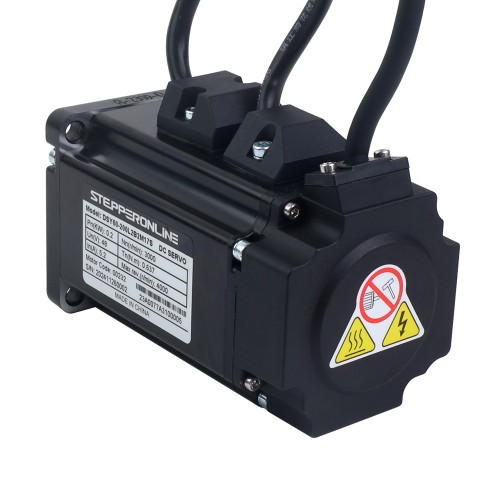 DSY 시리즈 200W RS485 DC 서보 모터 24-70VDC 0.637Nm w/ 브레이크 3000rpm 17비트 증분형 인코더 IP65 - DSY-RS200L2B2-M17S | StepperOnline