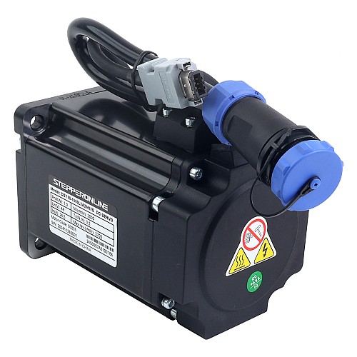 DSY 시리즈 1000W RS485 DC 서보 모터 24-70VDC 3.20Nm 3000rpm 17비트 증분형 인코더 IP65 - DSY-RS1000L2A2-M17S | StepperOnline