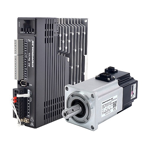 T6 시리즈 400W AC 서보 모터 키트 3000rpm 1.27Nm 브레이크 23비트 인코더 IP67 포함