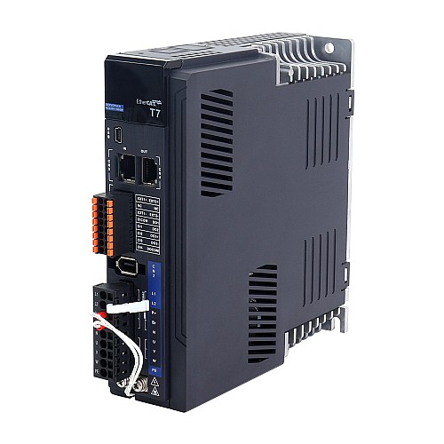 T7 시리즈 EtherCAT 1000W AC 서보 모터 키트 3000rpm 3.18Nm 23비트 인코더 IP67 - T7-EC1000H2A1-M23 | StepperOnline