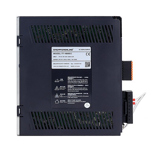 T7 시리즈 EtherCAT 1000W AC 서보 모터 키트 3000rpm 3.18Nm 브레이크 포함 23비트 인코더 IP67 - T7-EC1000H2B1-M23 | StepperOnline