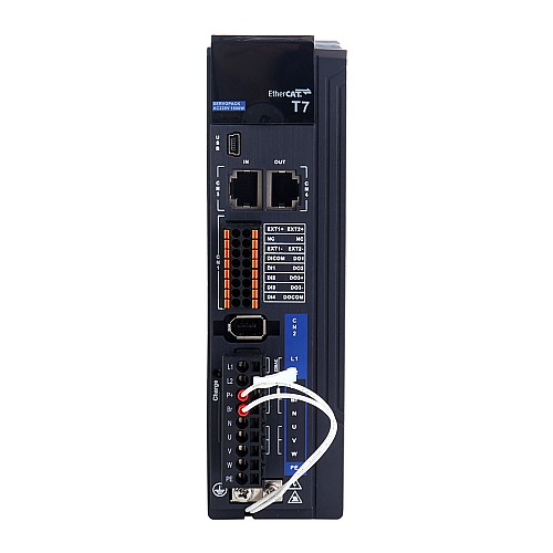 T7 시리즈 EtherCAT 1000W AC 서보 모터 키트 3000rpm 3.18Nm 브레이크 포함 23비트 인코더 IP67 - T7-EC1000H2B1-M23 | StepperOnline