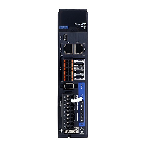 T7 시리즈 EtherCAT 400W AC 서보 모터 키트 3000rpm 1.27Nm 23비트 인코더 IP67 - T7-EC400H2A1-M23 | StepperOnline