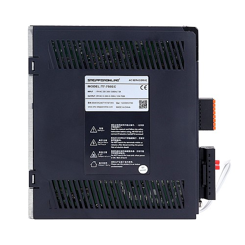 T7 시리즈 EtherCAT 750W AC 서보 모터 키트 3000rpm 2.39Nm 브레이크 포함 23비트 인코더 IP67 - T7-EC750H2B1-M23 | StepperOnline